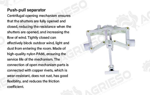 agrieos ventilation fan Push-pull separator 